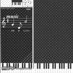 音楽柄ちよがみ