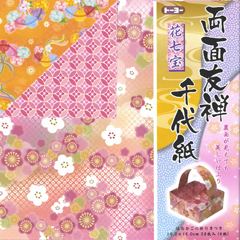 両面友禅千代紙(15.0)花七宝